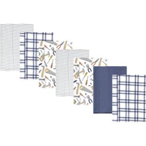 imageLuvable Friends Hudson Baby Flannel Burp Cloths 7pk SetLittle Builder