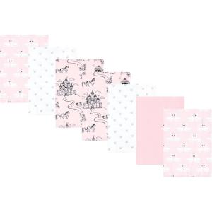 imageLuvable Friends Hudson Baby Flannel Burp Cloths 7pk SetPink Princess