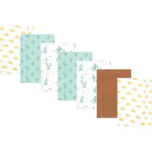 imageLuvable Friends Hudson Baby Flannel Burp Cloths 7pk SetSun and Cactus