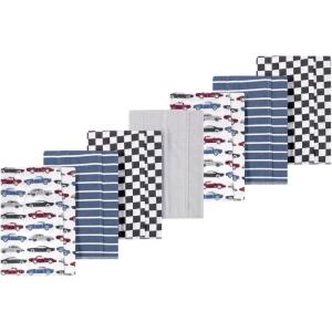 imageLuvable Friends Hudson Baby Flannel Burp Cloths 7pkClassic Cars