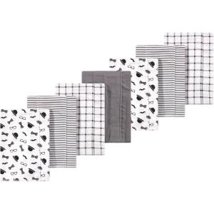 imageLuvable Friends Hudson Baby Flannel Burp Cloths 7pkDapper Lad