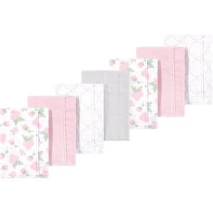 imageLuvable Friends Hudson Baby Flannel Burp Cloths 7pkRosy Bloom