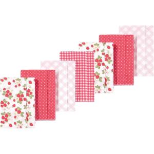 imageLuvable Friends Hudson Baby Flannel Burp Cloths 7pkSweet Berries