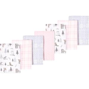 imageLuvable Friends Hudson Baby Flannel Burp Cloths 7pkWinter Trees