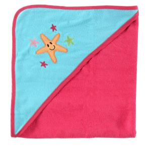 imageLuvable Friends Starfish Hooded Towel PinkPink