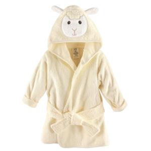 imageLuvable Friends Unisex Baby Cotton Animal Face Bathrobe Lamb One SizeLamb
