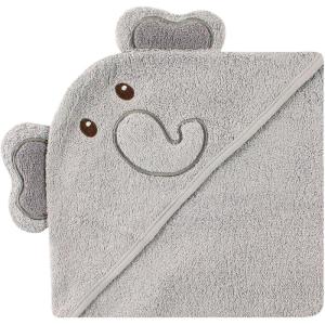 imageLuvable Friends Unisex Baby Cotton Animal Face Hooded Towel Duck One SizeElephant