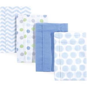 imageLuvable Friends Unisex Baby Cotton Flannel Burp Cloths Dog One SizeBlue