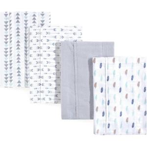 imageLuvable Friends Unisex Baby Cotton Flannel Burp Cloths Dog One SizeBoy Feathers