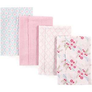 imageLuvable Friends Unisex Baby Cotton Flannel Burp Cloths Dog One SizeFloral