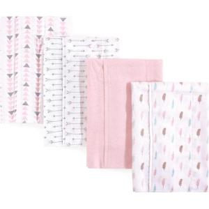 imageLuvable Friends Unisex Baby Cotton Flannel Burp Cloths Dog One SizeGirl Feathers
