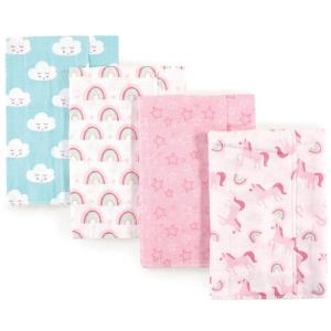 imageLuvable Friends Unisex Baby Cotton Flannel Burp Cloths Dog One SizeRainbow