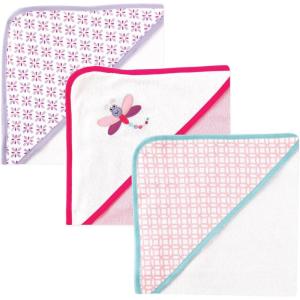 imageLuvable Friends Unisex Baby Cotton Terry Hooded Towels Blue Whale One SizeDragonfly