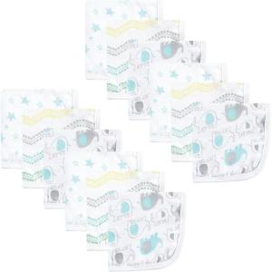 imageLuvable Friends Unisex Baby Muslin WashclothsBasic Elephant