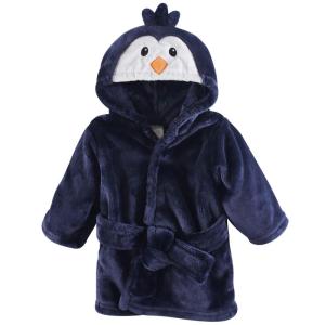 imageLuvable Friends Unisex Baby Plush Bathrobe Whales 09 MonthsBoy Penguin