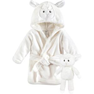 imageLuvable Friends Unisex Baby Plush Bathrobe and Toy SetLamb