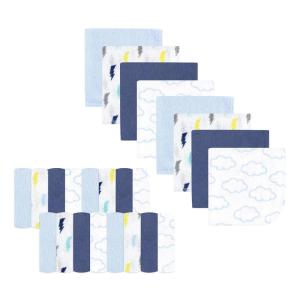 imageLuvable Friends Unisex Baby Super Soft Bundle Washcloths Girl Feathers One SizeBlue Clouds