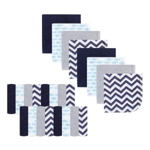 imageLuvable Friends Unisex Baby Super Soft Bundle Washcloths Girl Feathers One SizeFish