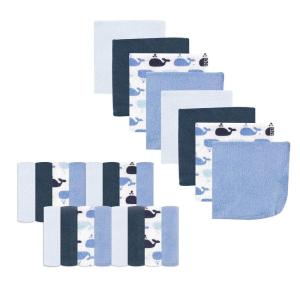 imageLuvable Friends Unisex Baby Super Soft Bundle Washcloths Girl Feathers One SizeWhale