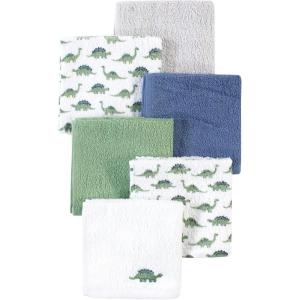 imageLuvable Friends Unisex Baby Super Soft Cotton Washcloths Dinosaur One SizeDinosaur