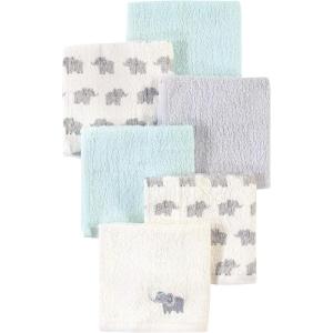 imageLuvable Friends Unisex Baby Super Soft Cotton Washcloths Dinosaur One SizeElephant With Hat