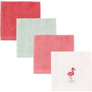 imageLuvable Friends Unisex Baby Super Soft Cotton Washcloths Dinosaur One SizeFlamingo