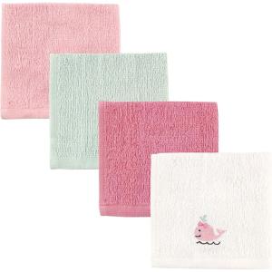 imageLuvable Friends Unisex Baby Super Soft Cotton Washcloths Dinosaur One SizeGirl Whale