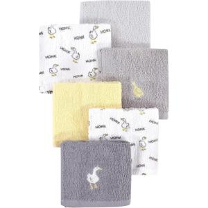 imageLuvable Friends Unisex Baby Super Soft Cotton Washcloths Dinosaur One SizeGoose