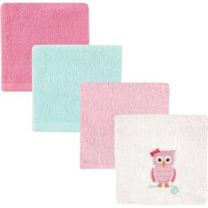 imageLuvable Friends Unisex Baby Super Soft Cotton Washcloths Dinosaur One SizeOwl