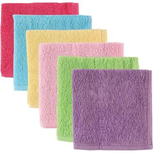 imageLuvable Friends Unisex Baby Super Soft Cotton Washcloths Dinosaur One SizePink