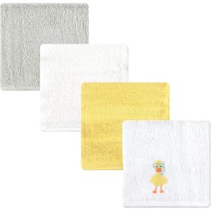 imageLuvable Friends Unisex Baby Super Soft Cotton Washcloths Dinosaur One SizeScuba Duck