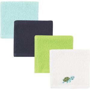 imageLuvable Friends Unisex Baby Super Soft Cotton Washcloths Dinosaur One SizeTurtle