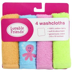 imageLuvable Friends Washcloth Pink 4Count