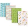 imageLuvable Friends Cotton Poly Flannel Burp Cloths Multipack Girl Feathers 8Pack One SizeAbc 8pack