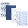 imageLuvable Friends Cotton Poly Flannel Burp Cloths Multipack Girl Feathers 8Pack One SizeBoy Clouds 8pack