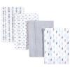 imageLuvable Friends Cotton Poly Flannel Burp Cloths Multipack Girl Feathers 8Pack One SizeBoy Feathers 8pack