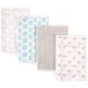 imageLuvable Friends Cotton Poly Flannel Burp Cloths Multipack Girl Feathers 8Pack One SizeElephant 8pack