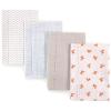 imageLuvable Friends Cotton Poly Flannel Burp Cloths Multipack Girl Feathers 8Pack One SizeFox 8pack