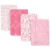 imageLuvable Friends Cotton Poly Flannel Burp Cloths Multipack Girl Feathers 8Pack One SizeLove 8pack