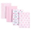 imageLuvable Friends Cotton Poly Flannel Burp Cloths Multipack Girl Feathers 8Pack One SizePink Dots Chevron 8pack