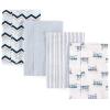 imageLuvable Friends Cotton Poly Flannel Burp Cloths Multipack Girl Feathers 8Pack One SizeTrain 8pack