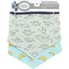 imageLuvable Friends Dog Reversible Pet Dog and Cat Bandana Bibs 2pk Botanical Leopard One SizeBanana Dino