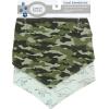 imageLuvable Friends Dog Reversible Pet Dog and Cat Bandana Bibs 2pk Botanical Leopard One SizeDino Camo