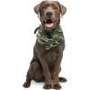 imageLuvable Friends Dog Reversible Pet Dog and Cat Bandana Bibs 2pk Botanical Leopard One SizeSpace Camo