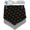 imageLuvable Friends Dog Reversible Pet Dog and Cat Bandana Bibs 2pk Houndstooth Hearts One Size