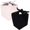 imageLuvable Friends Dog Reversible Pet Dog and Cat Bandana Bibs 2pk Houndstooth Hearts One Size