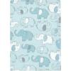 imageLuvable Friends Hudson Baby Flannel Burp Cloths 12pk SetBlue Elephant Journey