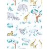 imageLuvable Friends Hudson Baby Flannel Burp Cloths 12pk SetBlue Jungle Safari
