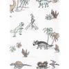 imageLuvable Friends Hudson Baby Flannel Burp Cloths 12pk SetGray Dinosaur Journey