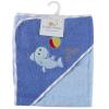 imageLuvable Friends Underwater Animals Hooded Woven Terry Baby Towel BlueBlue